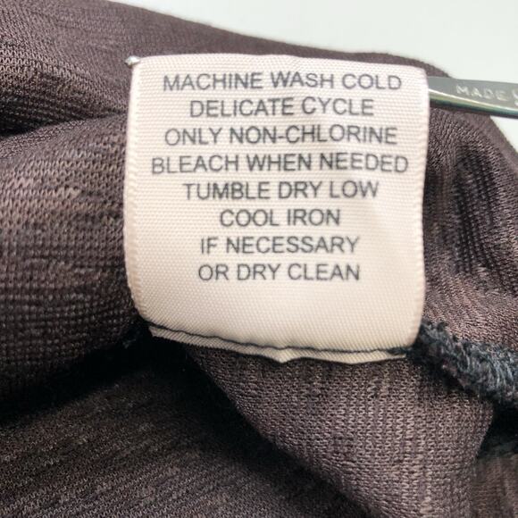 Philosophy Blouson Dress Womens Size M Wine Black Knit Sleeveless Casual Zip - Picture 7 of 7